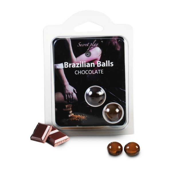 Boules de massage Brésiliennes chocolatées - BZ3857